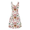 Dreaweet Casual Sleeveless Dresses for Women Girls, Round Neck Tank Dresses with Pockets Summer Sundress Size XS-4XL