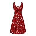 Dreaweet Casual Sleeveless Dresses for Women Girls, Round Neck Tank Dresses with Pockets Summer Sundress Size XS-4XL
