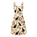 Dreaweet Casual Sleeveless Dresses for Women Girls, Round Neck Tank Dresses with Pockets Summer Sundress Size XS-4XL