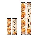 Dreaweet Fall Pumpkin Bow Handle Covers for Fridge Oven Stove Dishwasher