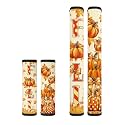 Dreaweet Fall Pumpkin Bow Refrigerator Handle Covers Set of 4, Washable