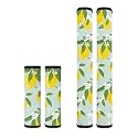 Dreaweet Lemon Kitchen Decor 4 Pieces Refrigerator Door Handle Covers Washable Kitchen Appliance Handle Covers for for Fridge Microwave Oven Dishwasher,Keep Your Kitchen Appliance Clean