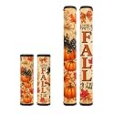 Dreaweet Pumpkin Bow Refrigerator Handle Covers, Fall Kitchen Decor