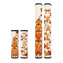 Dreaweet Pumpkin Maple Leaf Bow Fridge Handle Covers Set of 4, Washable