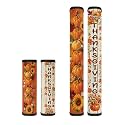 Dreaweet Thanksgiving Sunflower Pumpkin Refrigerator Door Handle Covers