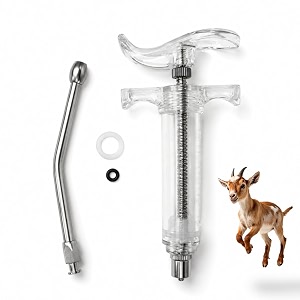 drenching syringe with nozzle livestock drencher amp oral dosing for cows goats sheep calves amp dogs plastic feeding syringe for medicine amp milk
