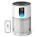 DREO Smart Pet Air Purifier for Home, Bedrooms Air Cleaner with Wi-Fi/Voice/Alexa, Auto/Turbo/HEPA Sleep Mode for Smoke, Dust, Pollen, Odor, PM2.5 Monitor, 4 Speeds, DR-HAP009AS White (DREO 539AS)