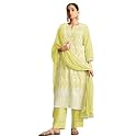 DRESOUL Women Pure Cotton Schiffli Embroidered Kurta