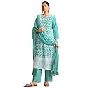 DRESOUL Women Pure Cotton Schiffli Embroidered Kurta