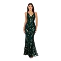Dress The Population Women's Sharon Sequin, Maxi, Mermaid, V-Neck Gown