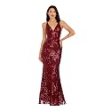 Dress The Population Women's Sharon Sequin, Maxi, Mermaid, V-Neck Gown