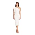 Dress the Population Womens Tiffany One Shoulder Bow Detail Midi Sheath Dress