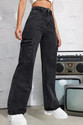 Dressberry Women Straight Fit High Rise Black Jeans