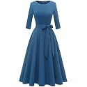 DRESSTELLS Cocktail Dresses for Women, Vintage Wedding Guest Church Dress