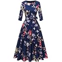 DRESSTELLS Cocktail Dresses for Women, Vintage Wedding Guest Church Dress