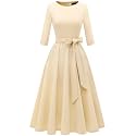 DRESSTELLS Cocktail Dresses for Women, Vintage Wedding Guest Church Dress
