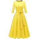 DRESSTELLS Cocktail Dresses for Women, Vintage Wedding Guest Church Dress