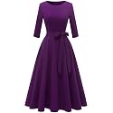 DRESSTELLS Cocktail Dresses for Women, Vintage Wedding Guest Church Dress