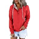 Dressy Casual Hoodies for Women Long Sleeve Pullover Tops Hooded Sweatshirts Fall Fashion Outfits with Pocket