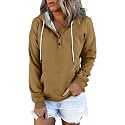 Dressy Casual Hoodies for Women Long Sleeve Pullover Tops Hooded Sweatshirts Fall Fashion Outfits with Pocket