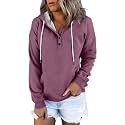 Dressy Casual Hoodies for Women Long Sleeve Pullover Tops Hooded Sweatshirts Fall Fashion Outfits with Pocket