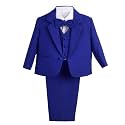 Dressy Daisy Boys 5 Pcs Formal Tuxedo Suits, Baby Toddler Size 3M to 8Y