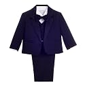 Dressy Daisy Boys 5 Pcs Formal Tuxedo Suits, Baby Toddler Size 3M to 8Y