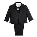 Dressy Daisy Boys 5 Pcs Formal Tuxedo Suits, Baby Toddler Size 3M to 8Y