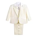 Dressy Daisy Boys 5 Pcs Formal Tuxedo Suits, Baby Toddler Size 3M to 8Y