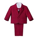 Dressy Daisy Boys 5 Pcs Formal Tuxedo Suits, Baby Toddler Size 3M to 8Y