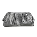 IXEBELLA Dressy PU Clutch Purse for Women Formal Soft Pleated Vegan Leather Evening Bag for Wedding/Prom/Cocktail Party
