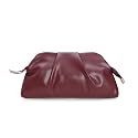 IXEBELLA Dressy PU Clutch Purse for Women Formal Soft Pleated Vegan Leather Evening Bag for Wedding/Prom/Cocktail Party