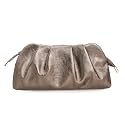 IXEBELLA Dressy PU Clutch Purse for Women Formal Soft Pleated Vegan Leather Evening Bag for Wedding/Prom/Cocktail Party