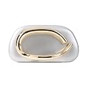 Dreubea Minimalist Gold-Tone Art Deco Clutch Bag – Elegant Metallic Accent Evening Handbag Purse for Women