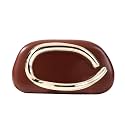 Dreubea Minimalist Gold-Tone Art Deco Clutch Bag – Elegant Metallic Accent Evening Handbag Purse for Women