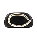 Dreubea Minimalist Gold-Tone Art Deco Clutch Bag – Elegant Metallic Accent Evening Handbag Purse for Women