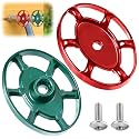 Dreyoo Outdoor Faucet Handles 3/8 in 12 Point, Red Green Oval