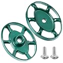 Dreyoo Outdoor Faucet Handles 3/8 in 12 Point, Green Oval