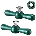 Dreyoo Outdoor Faucet Handles 3/8 in 12 Point, Green T-Shaped