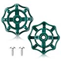 Dreyoo Outdoor Faucet Handles 3/8 in 12 Point, Green Round