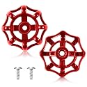 Dreyoo Outdoor Faucet Handles 3/8 in 12 Point, Red Round