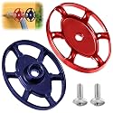 Dreyoo Outdoor Faucet Handles 3/8 in 12 Point, Red Blue Oval