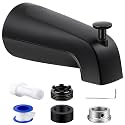 Dreyoo Tub Spout, Tub Faucet for Bathtub (Matte Black,Simple)