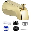 Dreyoo Tub Spout, Tub Faucet for Bathtub (Polished Brass,Simple)