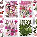 Dried Flowers for Resin 116Pcs Pink Real Natural Pressed Flowers