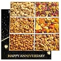 Anniversary Gourmet Nut Gift Basket for Couples – 1 LB Box Freshly Sealed 6 Variety Healthy Snack Tray, Elegant Ready to Give Gift Box for Couples, Husband, Wife, Parents