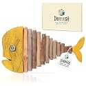 Drift Fish Handmade Wooden Rustic Coastal Wall Decor for any Room (Goldie)