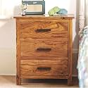 DRIFTINGWOOD Solid Sheesham Bedside Tables | Wooden Bed Side Tables with Drawers | Nightstand SideTable for Bedroom | Nigh Stand EndTable with 3 Drawers Storage for Home | Rosewood, Honey Finish