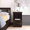 DRIFTINGWOOD Solid Sheesham Bedside Table | Wooden Bed Side Tables with Drawers | Nightstand Side Table for Bedroom | Nigh Stand End Table with Drawers Storage for Home | Rosewood, Walnut