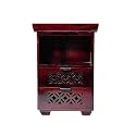 DRIFTINGWOOD Solid Sheesham Bedside Table | Wooden Bed Side Tables with Drawers | Nightstand Side Table for Bedroom | Nigh Stand End Table with Drawers Storage for Home | Rosewood, Rose Red
